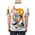 Okami-inspired Amaterasu wolf design printed on a high-quality t-shirt - men back
