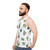 Cute cactus cat design on a unisex tank top - men side