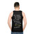 Unisex silver graphic tank top - men back