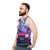 Nissan Skyline GTR R34 Vaporwave Unisex Tank Top - men side