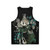 Butterflies and Floral Anime Unisex Tank Top - Back
