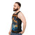 Glow-in-the-dark haunted halloween goosebumps unisex tank top - men side