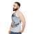 Nissan Figaro Pale Aqua Unisex Tank Top - men side