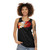 Patriotic unisex tank top with burning flag design - women