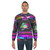 Retro synthwave futuristic space sweatshirt - men
