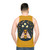 Gold bees unisex tank top - men back