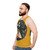 Gold bees unisex tank top - men side