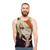 Nikaidou Saki Unisex Tank Top with Zombie Anime Graffiti Design - men
