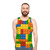 Unisex building blocks construction bricks tank top - men