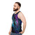 Glow in the Dark Neon Lion Unisex Tank Top - men side