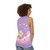 Aesthetic Star Purple Sky Unisex Tank Top - women back