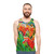 Botanical lilies floral unisex tank top - men