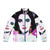 A stylish puffer jacket in a fashion-forward design, featuring Elizabeth Taylor as a LGBTQ+ icon.