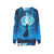 Magical star mage sweatshirt with fantasy galaxy and silhouette design - hanging