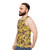 Nicolas Cage Banana Pattern Unisex Tank Top - men side