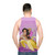 Vaporwave Nicholas Cage Banana Unisex Tank Top - men back