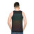 Hala Kahiki Unisex Tank Top with Tropical, Minimalist, and Retro-Inspired Design - men back