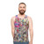 Unisex tank top featuring a pop culture portrait illustration of Britney Spears - men