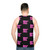Barbie-inspired unisex tank top in pastel pink - men back