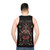 Unisex Christmas Santa Occult Fantasy Pixel Art Embroidery Tank Top - men back