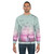 Vaporwave synthwave retrowave sweatshirt with neon and retro design - men