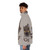 Mr Wolf The Bad Guys Gray Puffer Jacket with movie character design - men side left