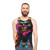 Neon Pirate Graffiti Unisex Tank Top - men