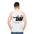 Unisex tank top featuring composers of the symphony orchestra - men back
