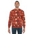 Spooky fall pattern sweatshirt with Halloween and autumn elements - men