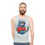 Unisex boxing cat tank top with cute animal pattern design - men