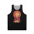 Samurai cat unisex tank top