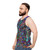 Psychedelic trippy unisex tank top - men side
