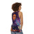 Nebula unisex tank top with cosmic galaxy design - women back