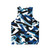 Navy blue dazzle camouflage unisex tank top - Back