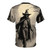 Haunted scarecrow design on all-over print t-shirt - Back