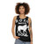 Unisex tank top with a bold lion graphic design - women