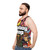 Retro-inspired unisex tank top - men side