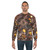 Cosmic Pallasite Sweatshirt featuring a pattern of space rocks and meteorites - men