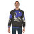 Space music sweatshirt with urban cityscape and musical notes - men