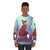 Space fox sweatshirt with nebula and galaxy design - women