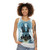 Unisex tank top with a book-themed graphic design for bookworms - women