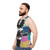 Boogie On Retro Unisex Tank Top for Glam Rock Fans - men side