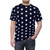 Custom-designed Tyler Durden-inspired star pattern AOP t-shirt - men front