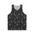Bones Unisex Tank Top with Skull Pattern
