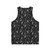 Bones Unisex Tank Top with Skull Pattern - Back