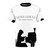 Elegant black and white t-shirt featuring a piano design, inspired by the legendary pianist Glenn Gould.