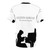 Elegant black and white t-shirt featuring a piano design, inspired by the legendary pianist Glenn Gould. - Back