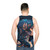 Unisex tank top featuring mythical sea creatures - men back