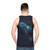 Unisex tank top with mythical sea creatures design - men back