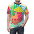 Illustration of a colorful octopus on a tropical beach scene, printed on a high-quality t-shirt - men front